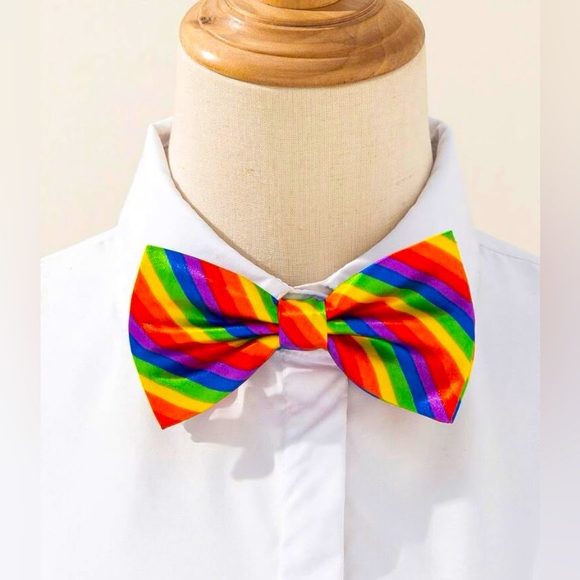 🏳️‍🌈 LGBTQ+ Rainbow Unisex BowTie NWT - Picture 2 of 4